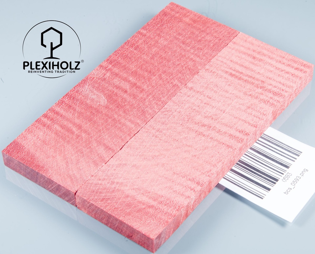 Ahorn Griffschalen stabilisiert | 130x40x10 | plexiholz | Messergriff | 0593