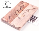 Buche gestockt stabilisiert Griffschalen| 140x40x10 | plexiholz | Messergriff 0277