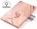 Buche gestockt stabilisiert Griffschalen| 140x40x10 | plexiholz | Messergriff 0272