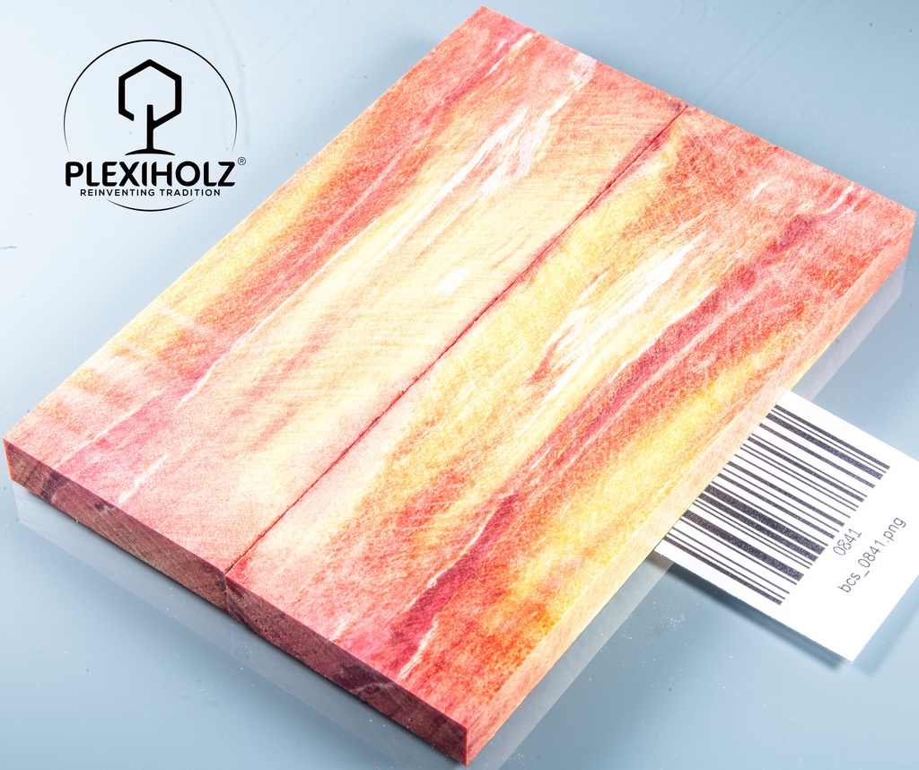 Kastanie Maser stabilisiert | 120x40x10 | plexiholz | buckeye schalenpaar 0713