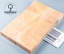 Kastanie Maser stabilisiert | 120x40x10 | plexiholz | Griffholz Schalenpaar 0893