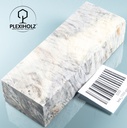 Kastanie Maser stabilisiert | 120x40x30 | plexiholz | Buckeye Griffblock 0737