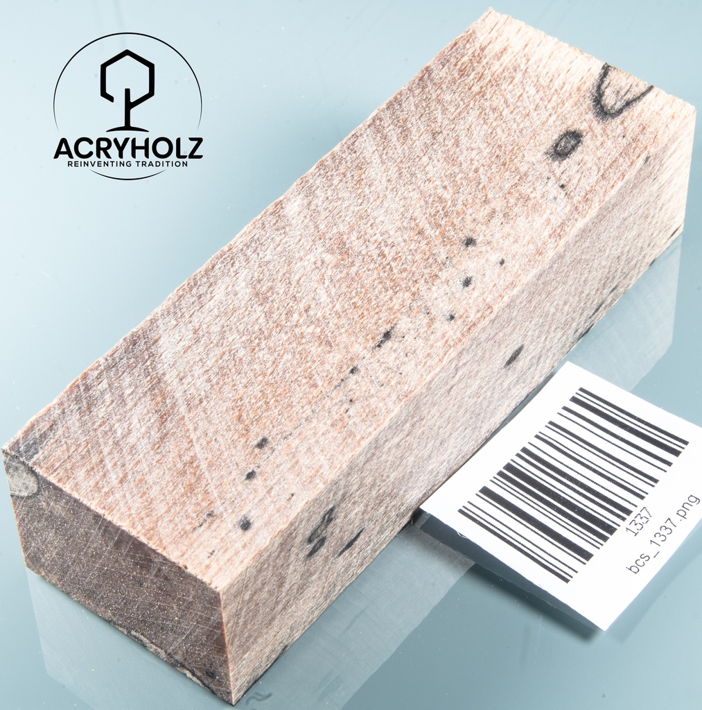 Buche gestockt stabilisiert Griffblock | 120x42x29 | Messergriff 1335