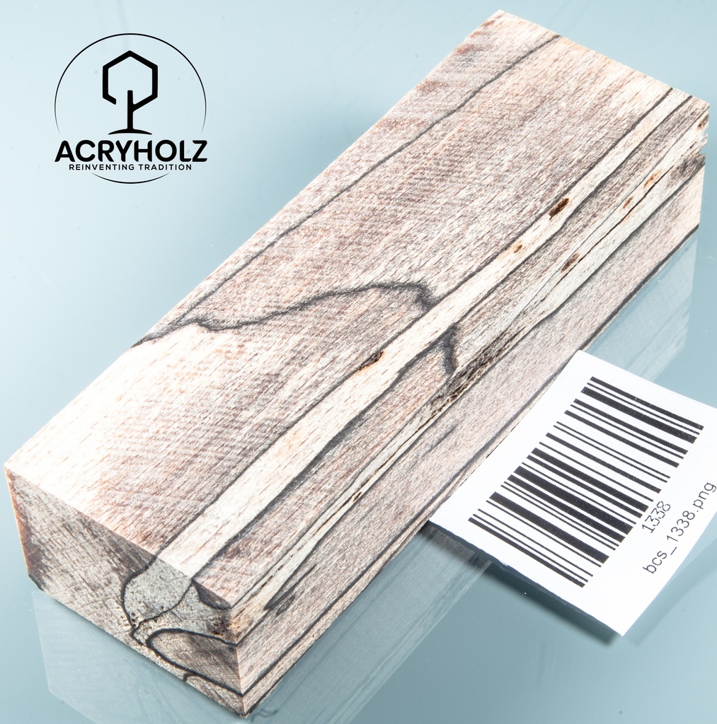 Buche gestockt stabilisiert Griffblock | 120x42x29 | Messergriff 1335