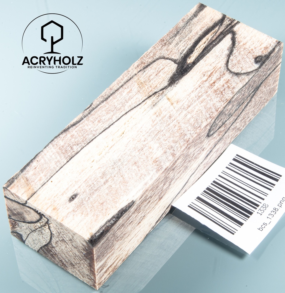 Buche gestockt stabilisiert Griffblock | 120x42x29 | Messergriff 1335