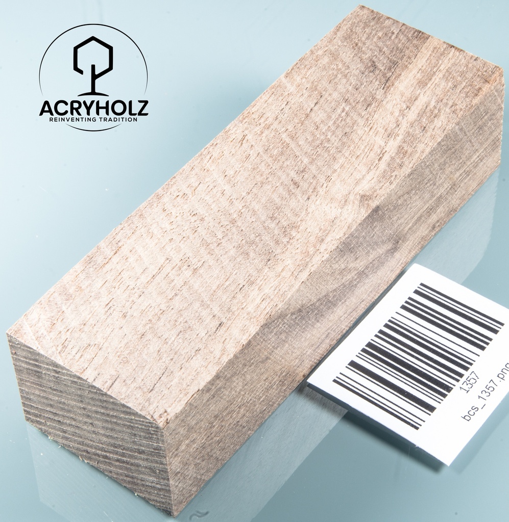 Walnuss Griffblock stabilisiert | 130x50x30 | plexiholz | 1349
