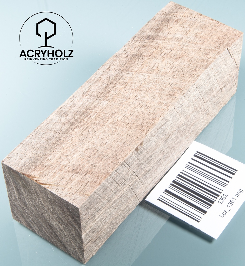 Walnuss Griffblock stabilisiert | 130x50x30 | plexiholz | 1349