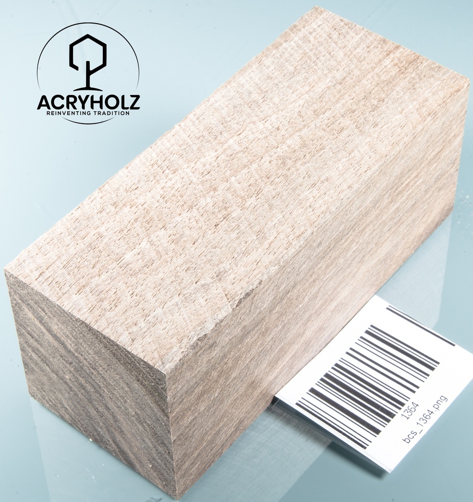 Walnuss Griffblock stabilisiert | 130x50x30 | plexiholz | 1349