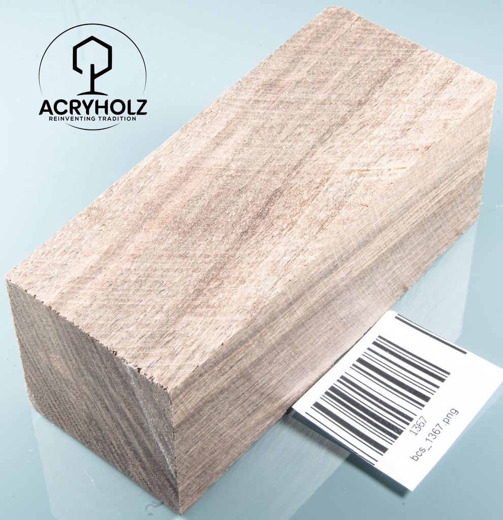 Walnuss Griffblock stabilisiert | 130x50x30 | plexiholz | 1349