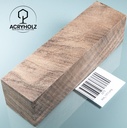 Pappel Maser stabilisiert Griffblock | 145x50x30 | plexiholz | Messergriff 0390