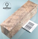 Pappel Maser stabilisiert Griffblock | 145x50x30 | plexiholz | Messergriff 0390