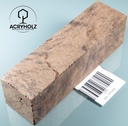 Pappel Maser stabilisiert Griffblock | 145x50x30 | plexiholz | Messergriff 0390