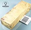 Pappel Maser stabilisiert Griffblock | 145x50x30 | plexiholz | Messergriff 0390