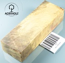 Pappel Maser stabilisiert Griffblock | 145x50x30 | plexiholz | Messergriff 0390