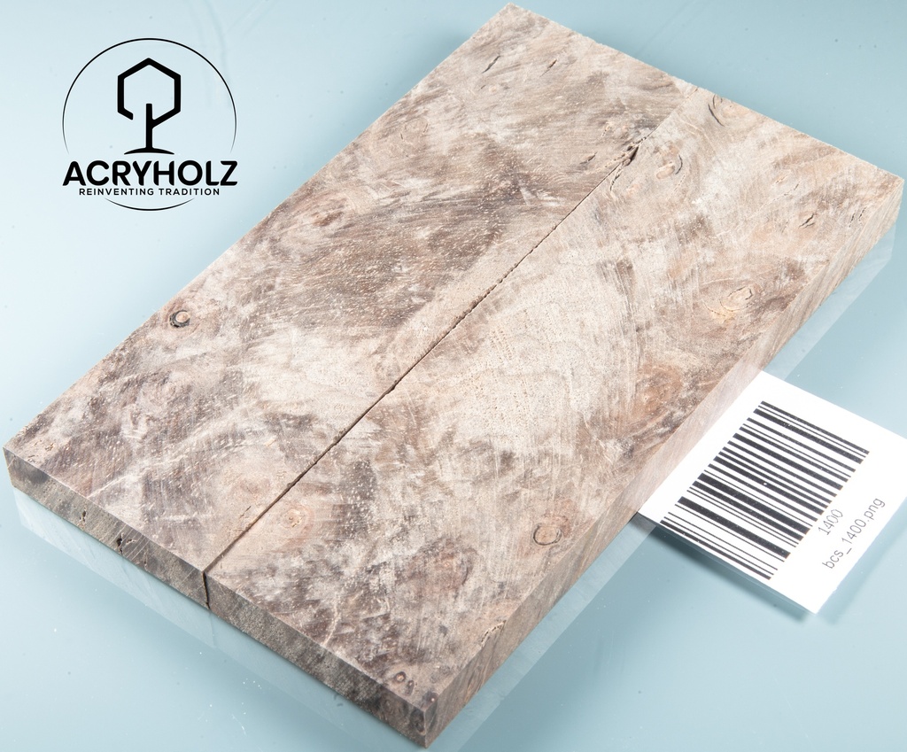 Walnuss Griffschalen stabilisiert | 150x40x10 | plexiholz | 0241