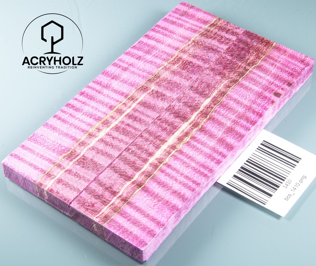Ahorn Griffschalen stabilisiert | 145x40x10 | plexiholz | Messergriff | 0598