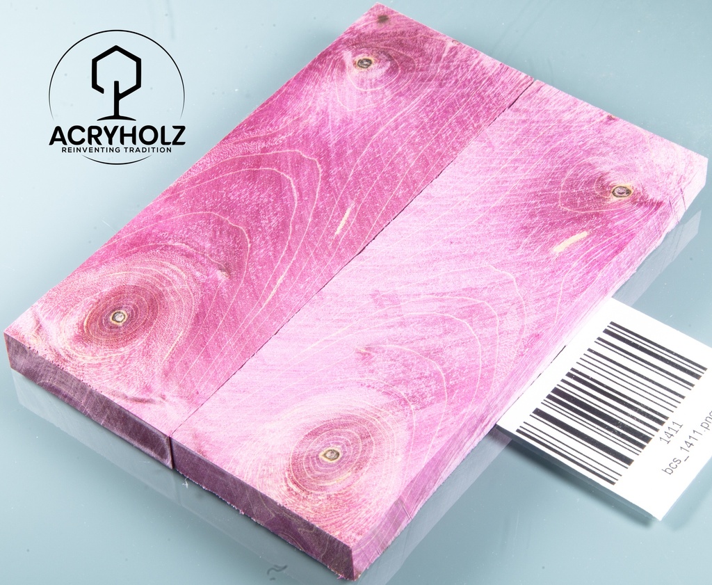 Ahorn Griffschalen stabilisiert | 145x40x10 | plexiholz | Messergriff | 0598