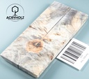 Ahorn Griffschalen stabilisiert | 145x40x10 | plexiholz | Messergriff | 0598