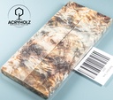 Ahorn Griffschalen stabilisiert | 145x40x10 | plexiholz | Messergriff | 0598