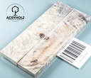 Ahorn Griffschalen stabilisiert | 145x40x10 | plexiholz | Messergriff | 0598