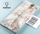 Ahorn Griffschalen stabilisiert | 145x40x10 | plexiholz | Messergriff | 0598