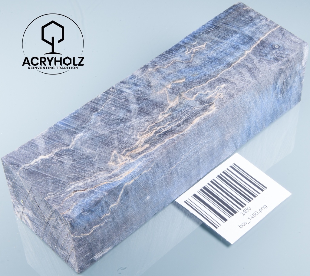 Kastanie Maser Griffblock stabilisiert | 130x40x28 | plexiholz | Messergriff | 0651