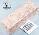 Esche Maser Griffblock stabilisiert | 140x40x30 | plexiholz | 0328