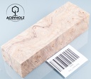 Esche Maser Griffblock stabilisiert | 140x40x30 | plexiholz | 0328