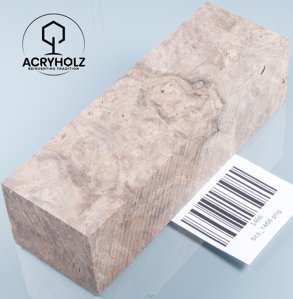 Walnuss Griffblock stabilisiert | 130x50x30 | plexiholz | 1349