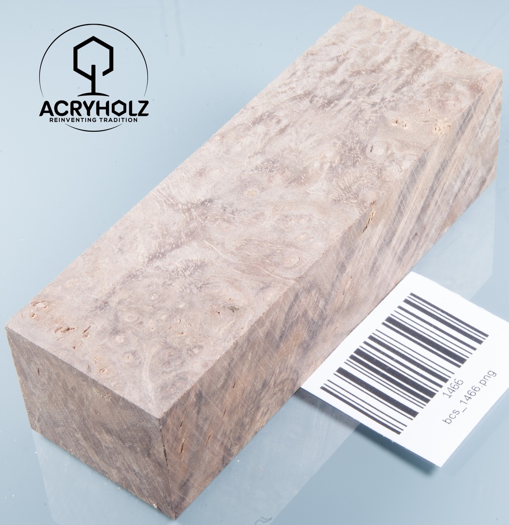 Walnuss Griffblock stabilisiert | 130x50x30 | plexiholz | 1349