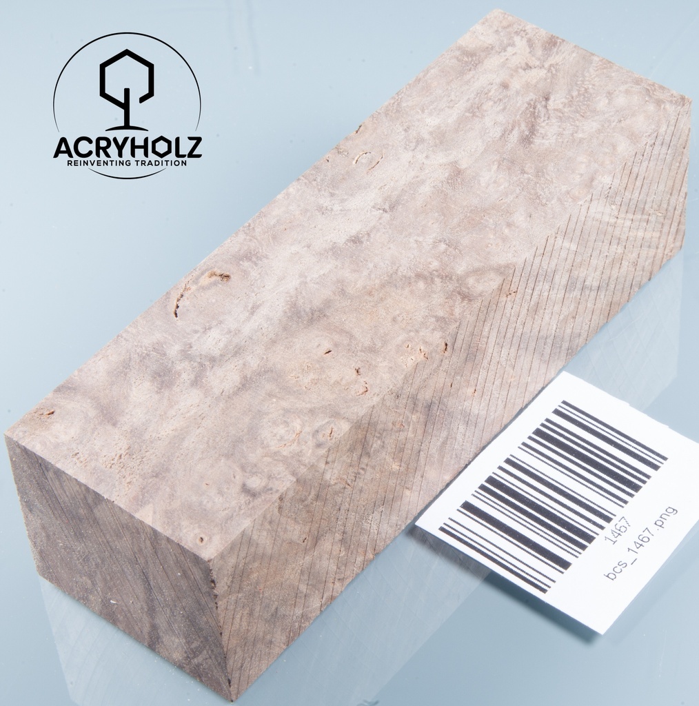 Walnuss Griffblock stabilisiert | 130x50x30 | plexiholz | 1349