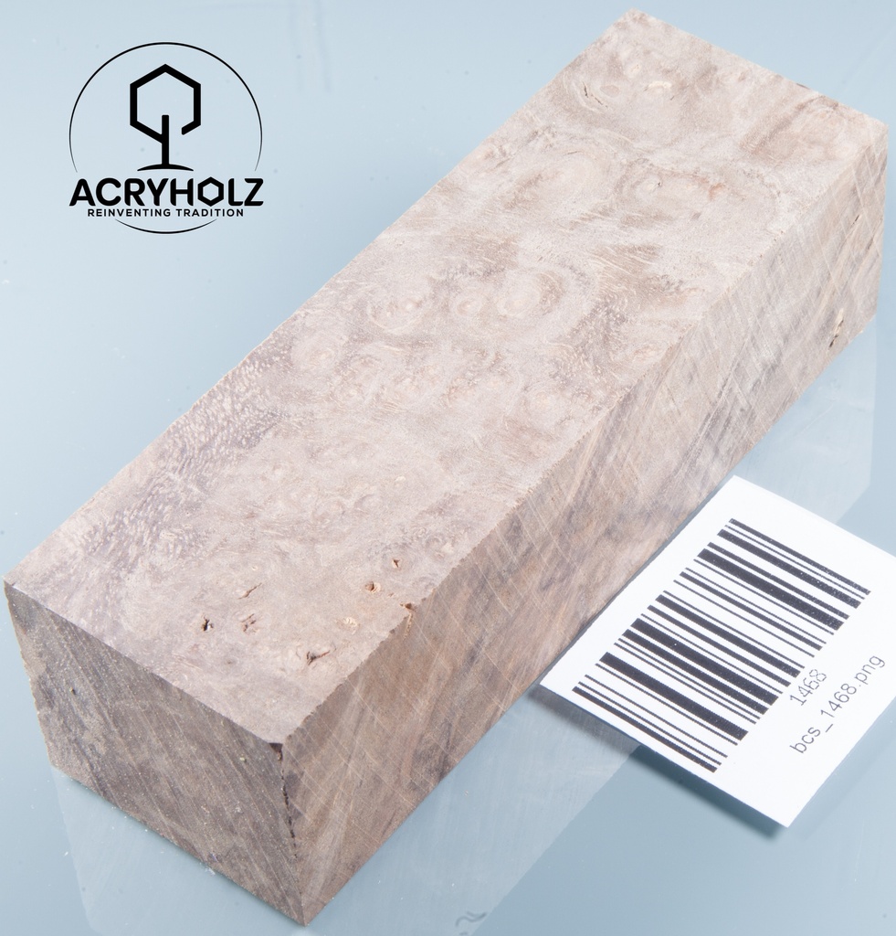Walnuss Griffblock stabilisiert | 130x50x30 | plexiholz | 1349