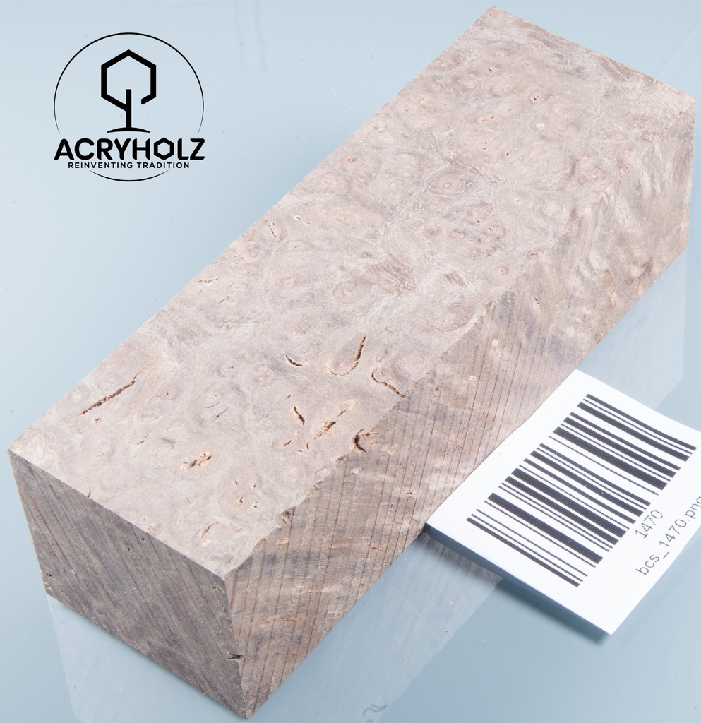 Walnuss Griffblock stabilisiert | 130x50x30 | plexiholz | 1349