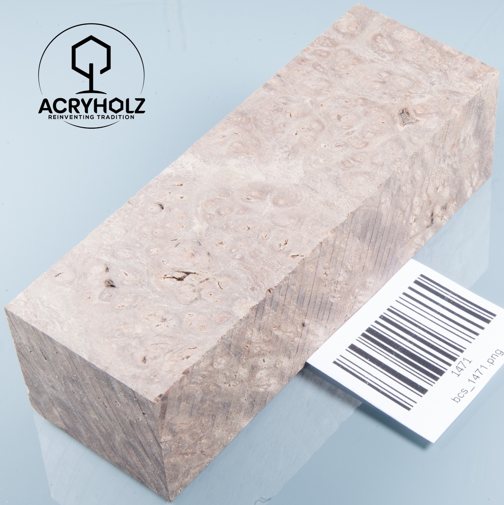 Walnuss Griffblock stabilisiert | 130x50x30 | plexiholz | 1349