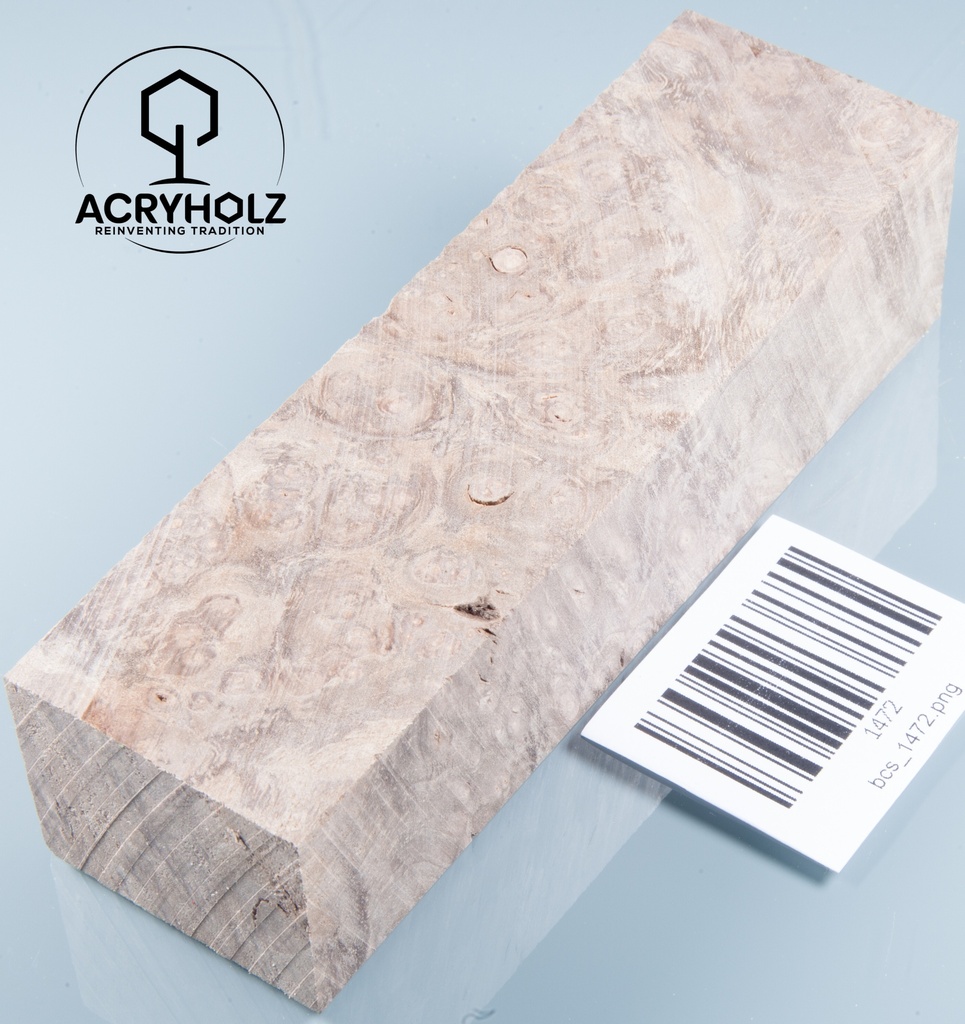 Walnuss Griffblock stabilisiert | 130x50x30 | plexiholz | 1349