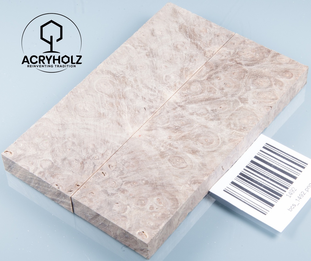 Walnuss Griffschalen stabilisiert | 150x40x10 | plexiholz | 0241