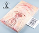 Pappel Griffschalen stabilisiert | 140x40x10| plexiholz | Messer | Griffholz 1493