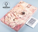 Pappel Griffschalen stabilisiert | 140x40x10| plexiholz | Messer | Griffholz 1493