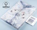 Pappel Griffschalen stabilisiert | 140x40x10| plexiholz | Messer | Griffholz 1493