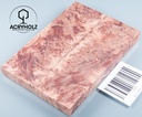 Ahorn Maser Griffschalen stabilisiert | 120x40x10 | acryholz | Messergriff | 1504