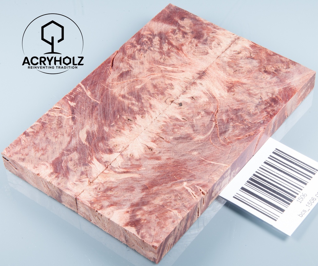 Ahorn Griffschalen stabilisiert | 145x40x10 | plexiholz | Messergriff | 0598