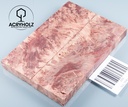 Ahorn Maser Griffschalen stabilisiert | 120x40x10 | acryholz | Messergriff | 1504