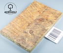 Ahorn Maser Griffschalen stabilisiert | 120x40x10 | acryholz | Messergriff | 1504