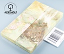 Ahorn Maser Griffschalen stabilisiert | 120x40x10 | acryholz | Messergriff | 1504
