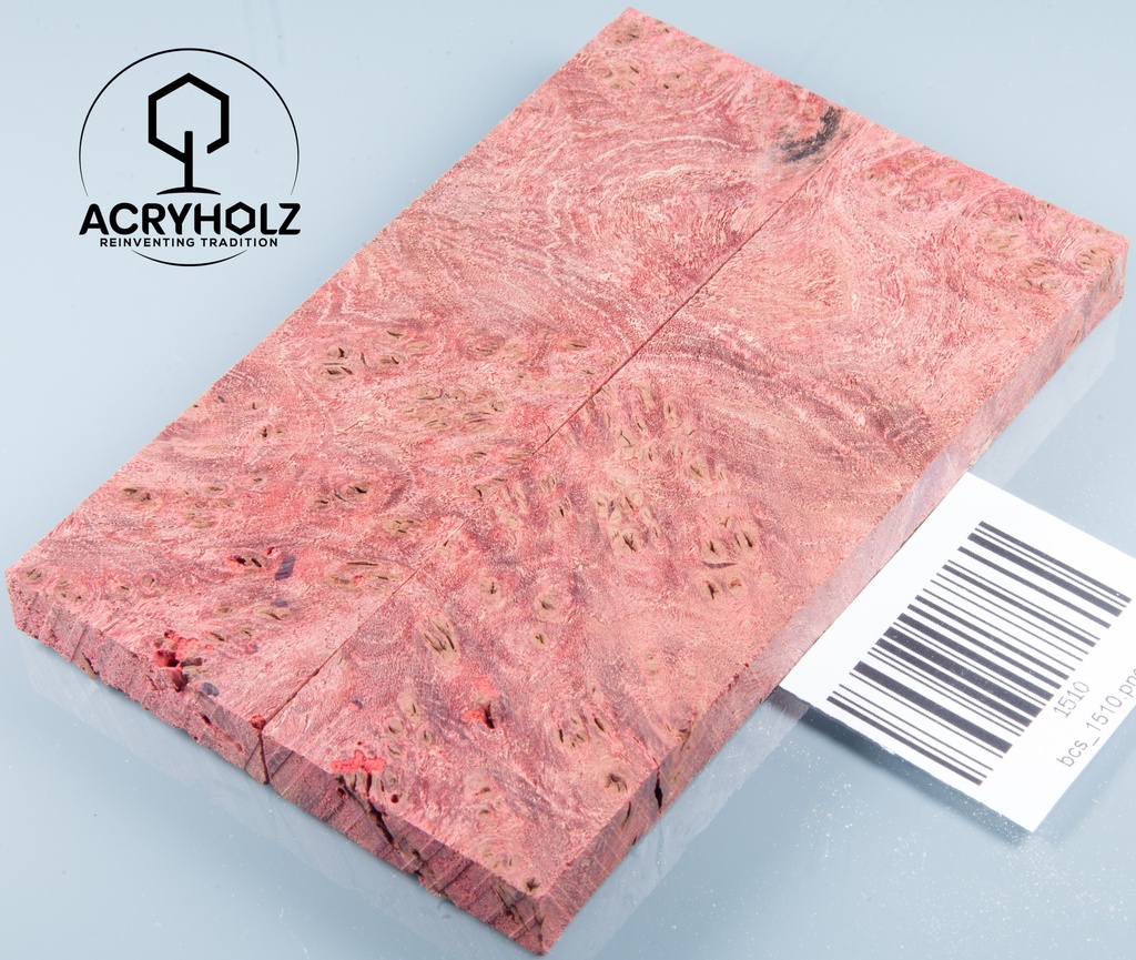 Ahorn Griffschalen stabilisiert | 145x40x10 | plexiholz | Messergriff | 0598