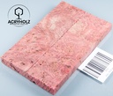 Ahorn Maser Griffschalen stabilisiert | 120x40x10 | acryholz | Messergriff | 1504