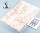 Kastanie Maser stabilisiert | 120x40x10 | plexiholz | buckeye schalenpaar 0713