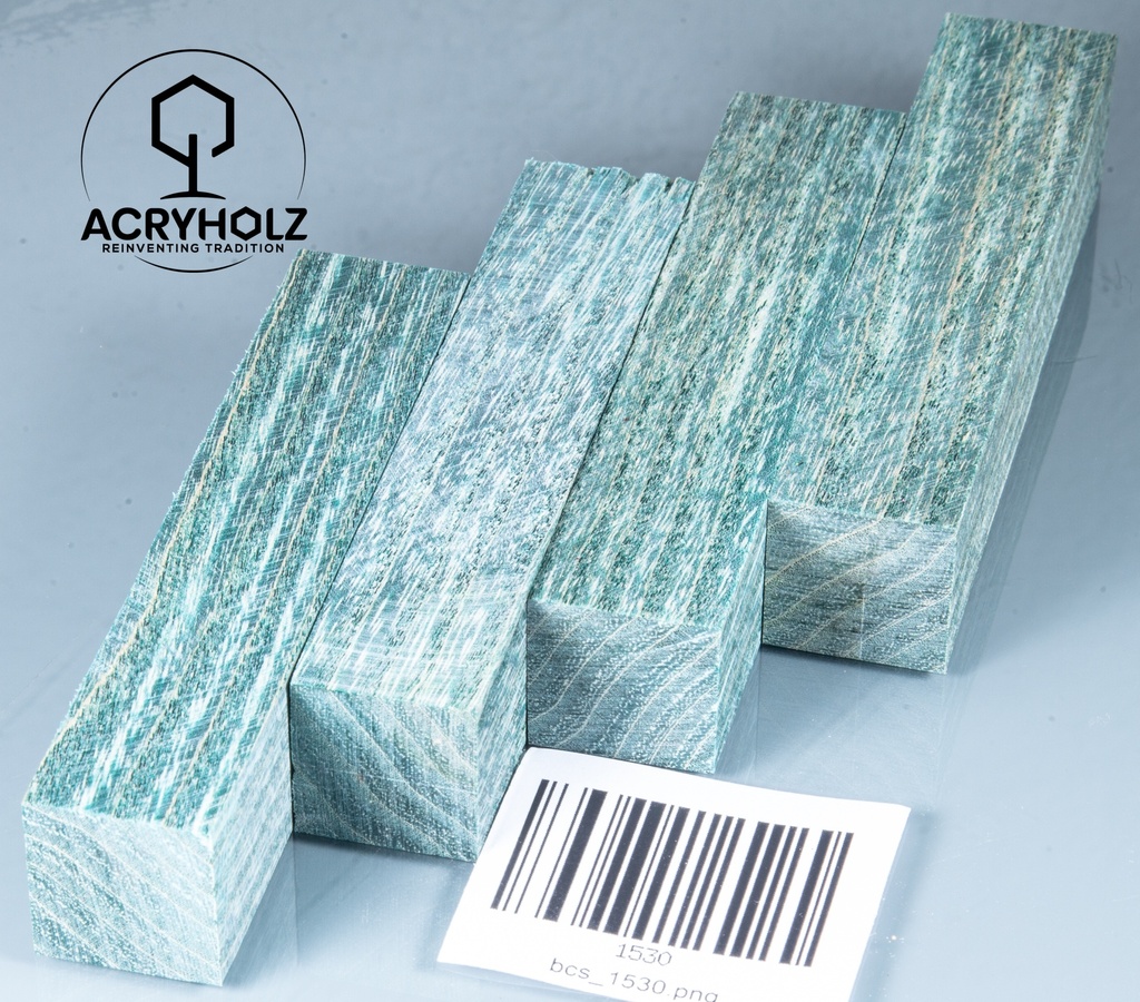Esche Stiftrohling gelb stabilisiert | 100x20x20 | acryholz | 1525