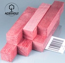 Pappel Stiftrohling rosa stabilisiert | 100x20x20 | acryholz | 1549