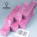 Pappel Stiftrohling rosa stabilisiert | 100x20x20 | acryholz | 1549